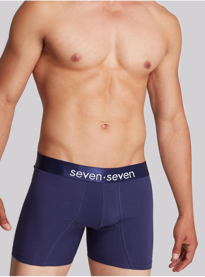 Pack de dos bóxers de hombre con elástico en contraste Color Azul, Talla S