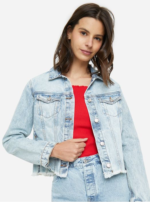 chaquetas jean para mujer